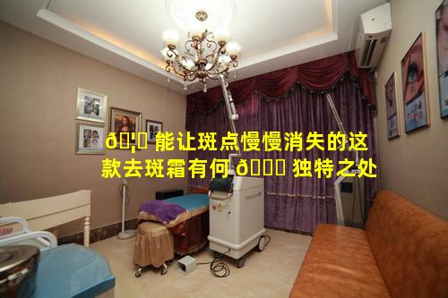 🦁 能让斑点慢慢消失的这款去斑霜有何 🐕 独特之处